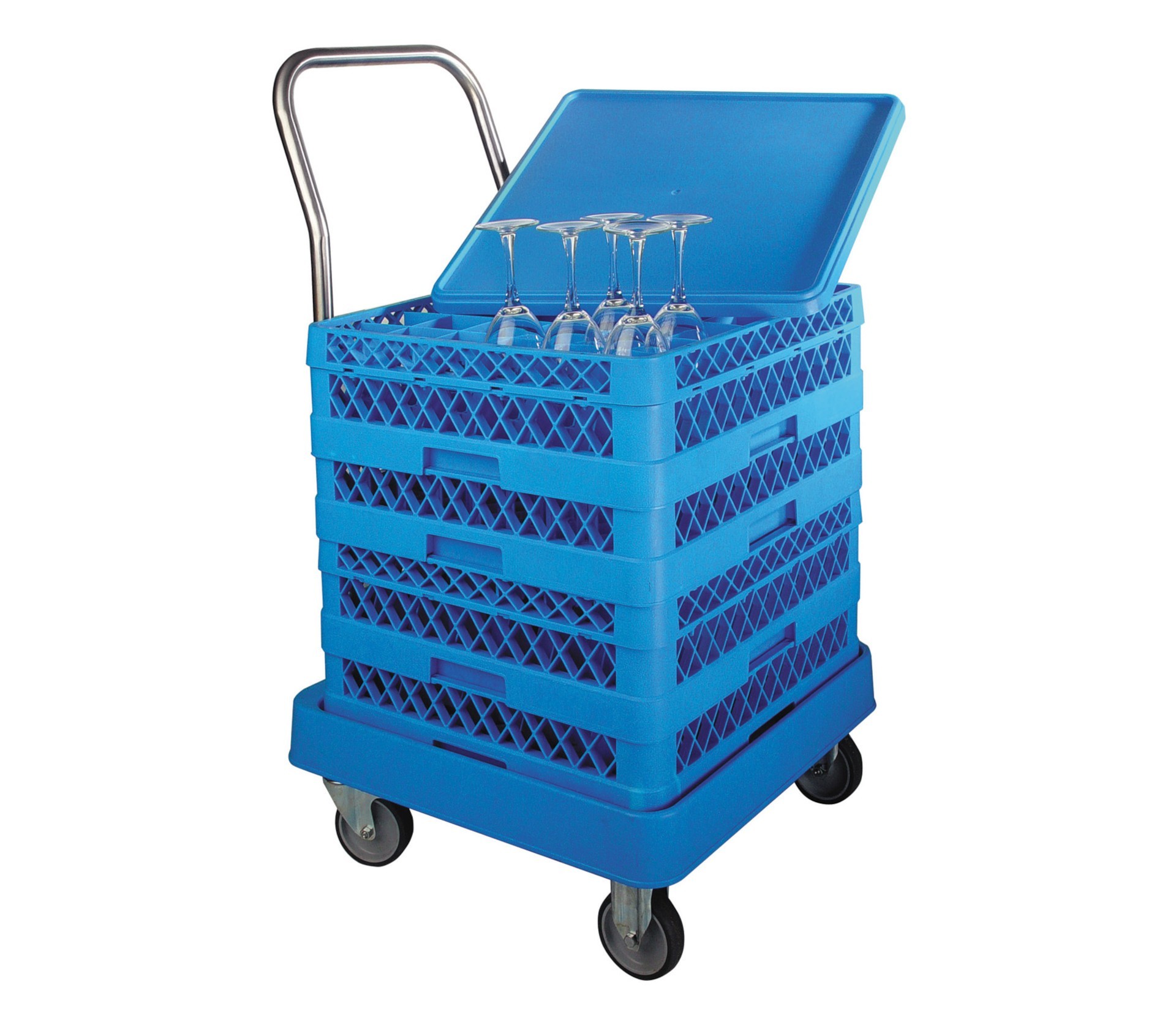 Carro porta-cestas con asa. Lacor 69211