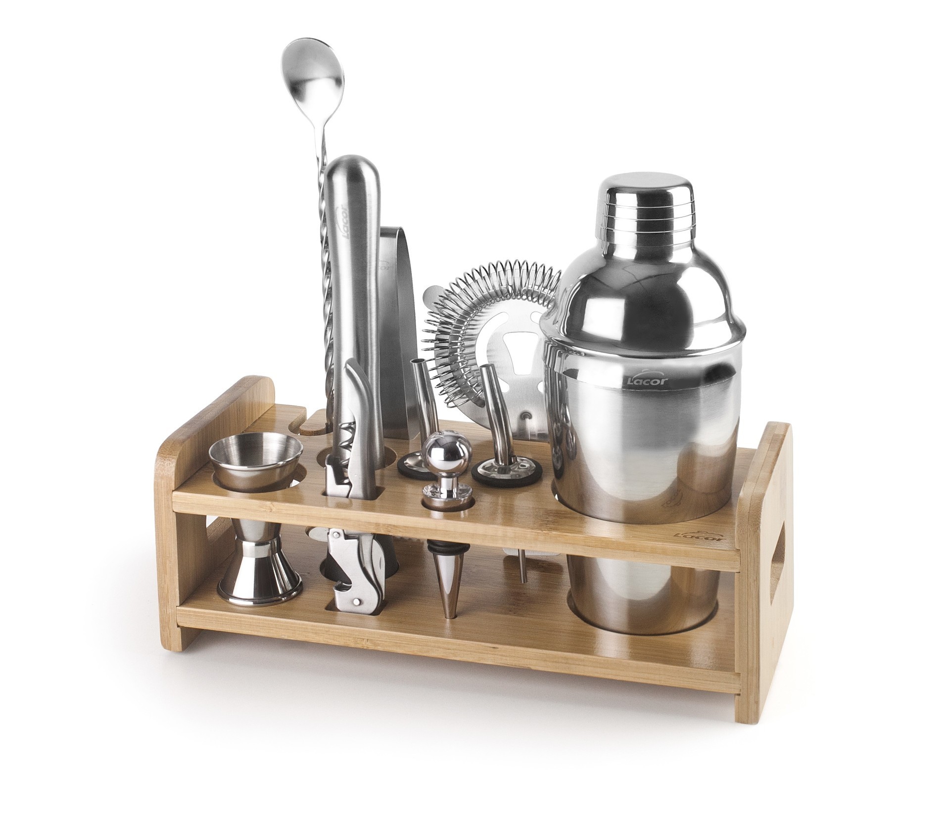 Set coctelería acero inoxidable. Lacor 62181