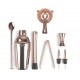 Set coctelería inox acabado cobre. Lacor 62182