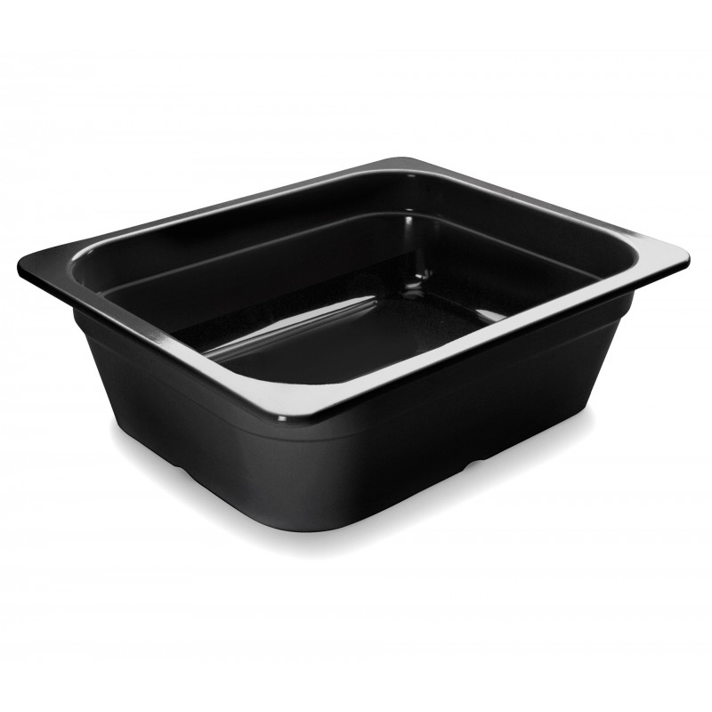 Cubeta negra melamina GN 12 265X325X100. Lacor 66210J