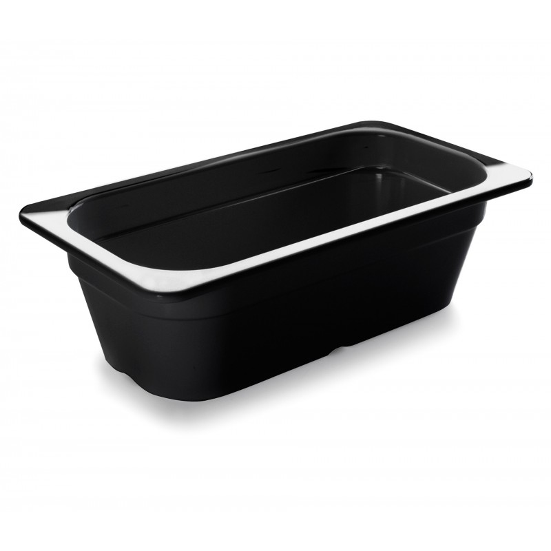 Cubeta negra melamina GN 13 176X325X100. Lacor 66310J
