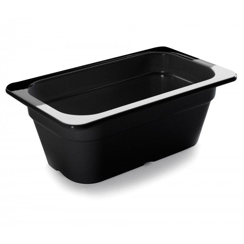 Cubeta negra melamina GN 14 265X162X100. Lacor 66410J