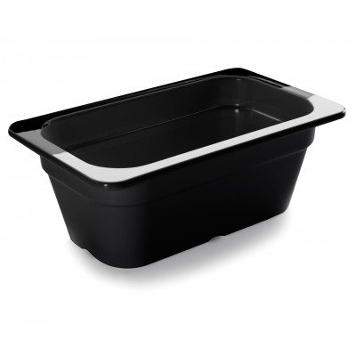 Cubeta negra melamina GN 14 265X162X65. Lacor 66465J