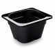 Cubeta negra melamina GN 16 176X162X100. Lacor 66610J