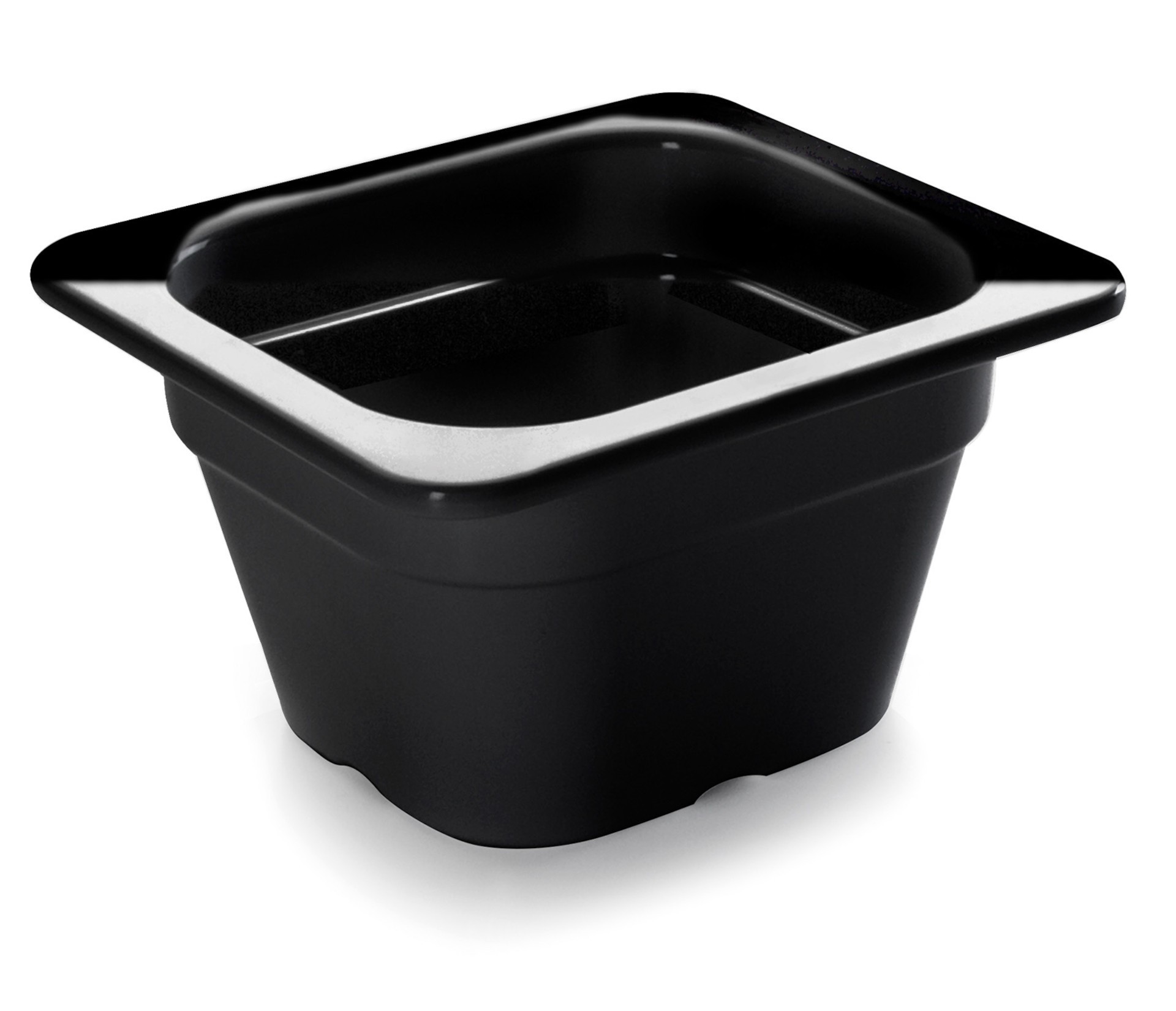 Cubeta negra melamina GN 16 176X162X65. Lacor 66665J