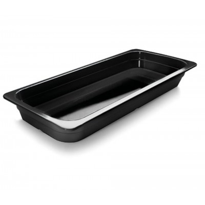 Cubeta negra melamina GN 24 530X160X65. Lacor 66765J