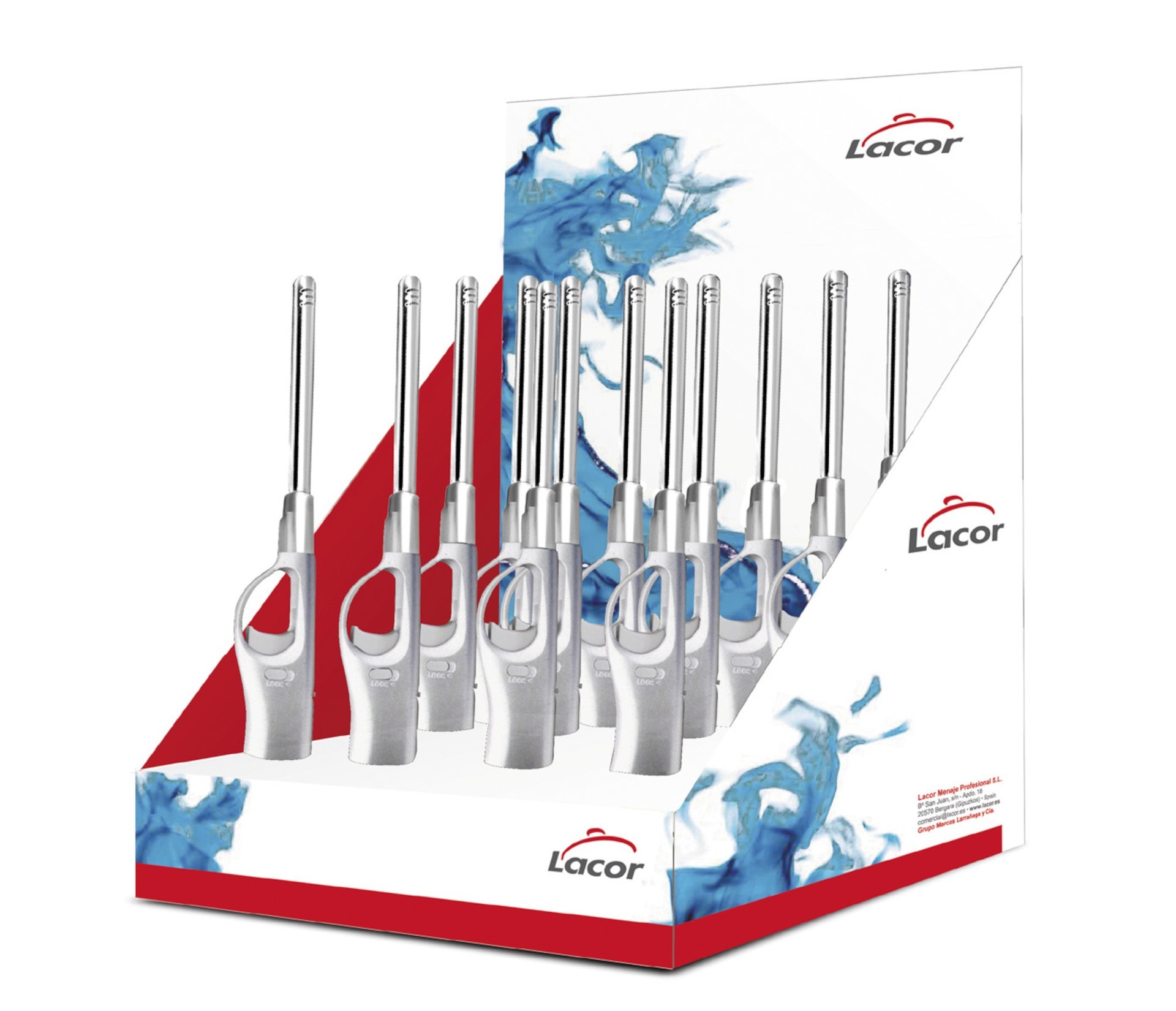Caja display encendedor cocina 12 pcs. Lacor 68976