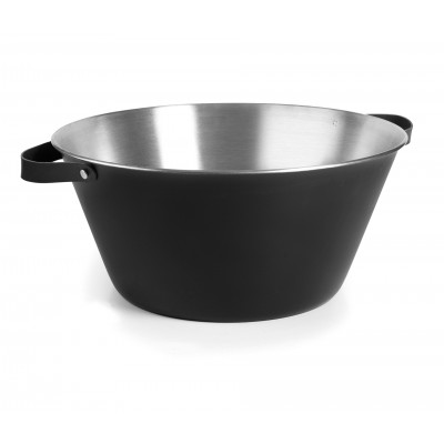 Barreño moon D 50 cms black. Lacor 65450