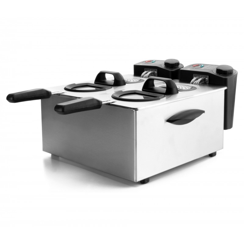 Freidora elect. doble 35 lts2x 2000 W.. Lacor 69170