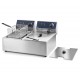 Freidora electrica 2 X 6 lts 5000W. Lacor 69466