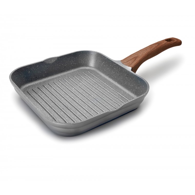 Grill cuadrado alum. fun. stilo 24 cms. Lacor 27625