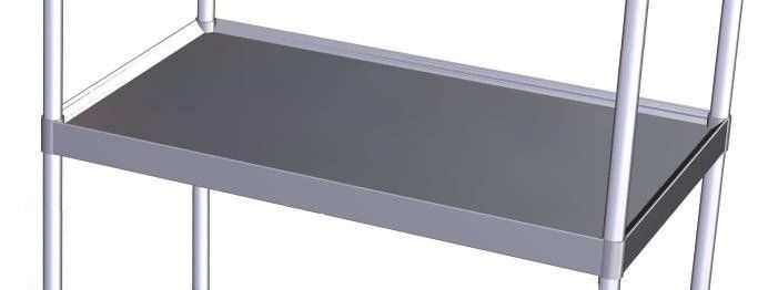 Entrepaño para carro de servicio de 1235x535 mm.