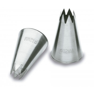 Pack 6 boquilla estrella 10 M. M. inox. Lacor 68900