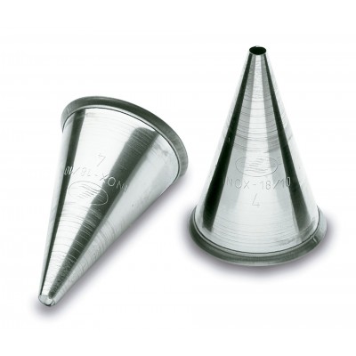 Pack 6 boquilla redonda 10 M. M. inox181. Lacor 68910