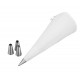 Juego 4 boquillas inox+manga respos30cm. Lacor 68973