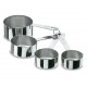 Juego DE 4 medidas cazos inox. Lacor 67007