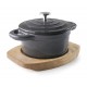 Cacerola ctapa redonda magma grey d10cm. Lacor 25846