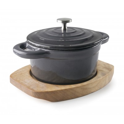 Cacerola ctapa redonda magma grey d10cm. Lacor 25846