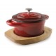 Cacerola ctapa redonda magma red d10cm. Lacor 25856