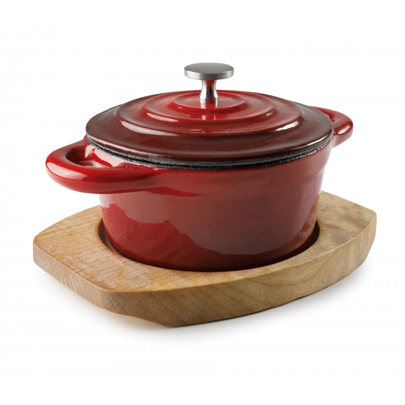 Cacerola ctapa redonda magma red d10cm. Lacor 25856