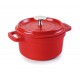 Cacerola roja aluminio fundido D10 cms. Lacor 25909