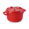 Cacerola roja aluminio fundido D10 cms. Lacor 25909