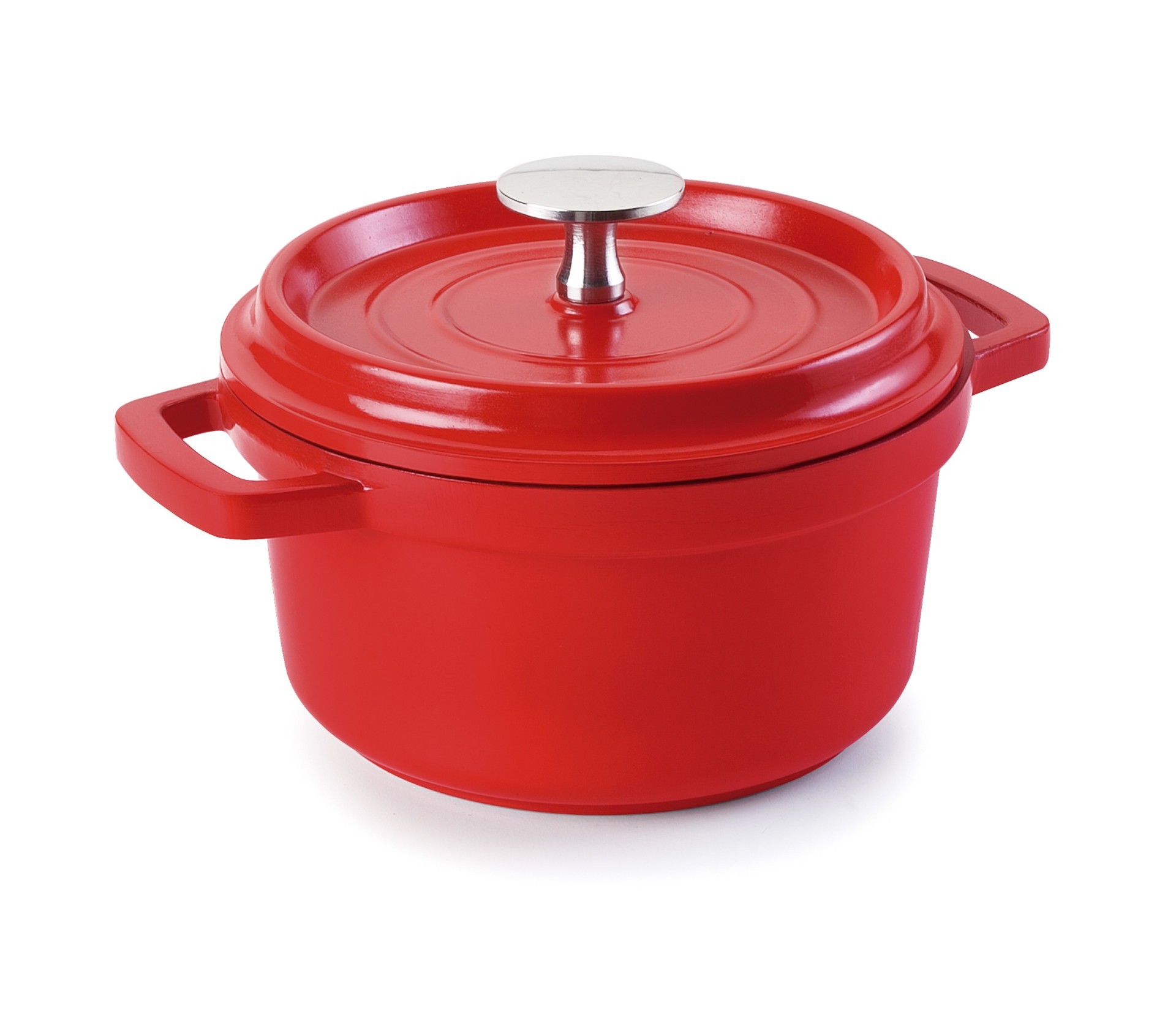 Cacerola roja aluminio fundido D10 cms. Lacor 25909