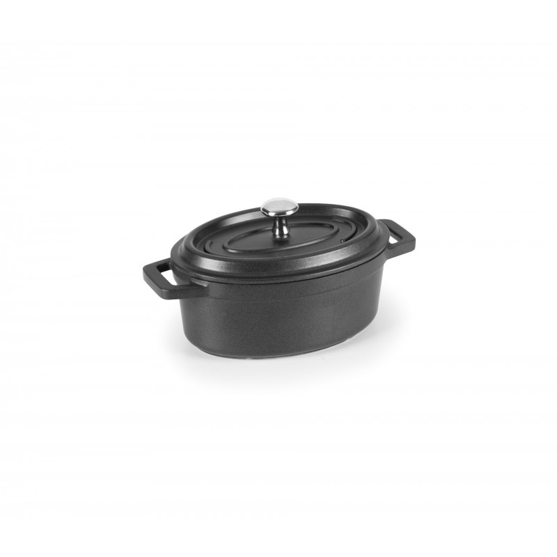 Cacerola negra oval alum. fund12x85 cm. Lacor 25912