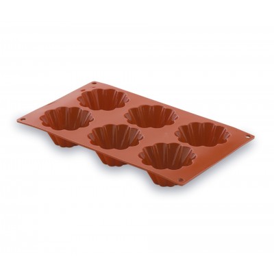 Molde silicona briochette 6 cavidades. Lacor 66819