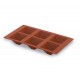 Molde silicona piramide 6 cavidades. Lacor 66822