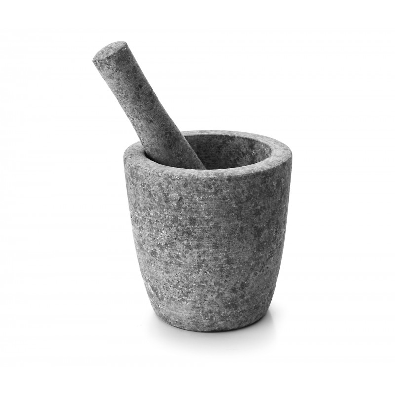 Mortero con mano DE granito D12X12 cms. Lacor 60518