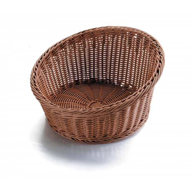 Cesta pan redonda maxi marron 35X35X20. Lacor 63894