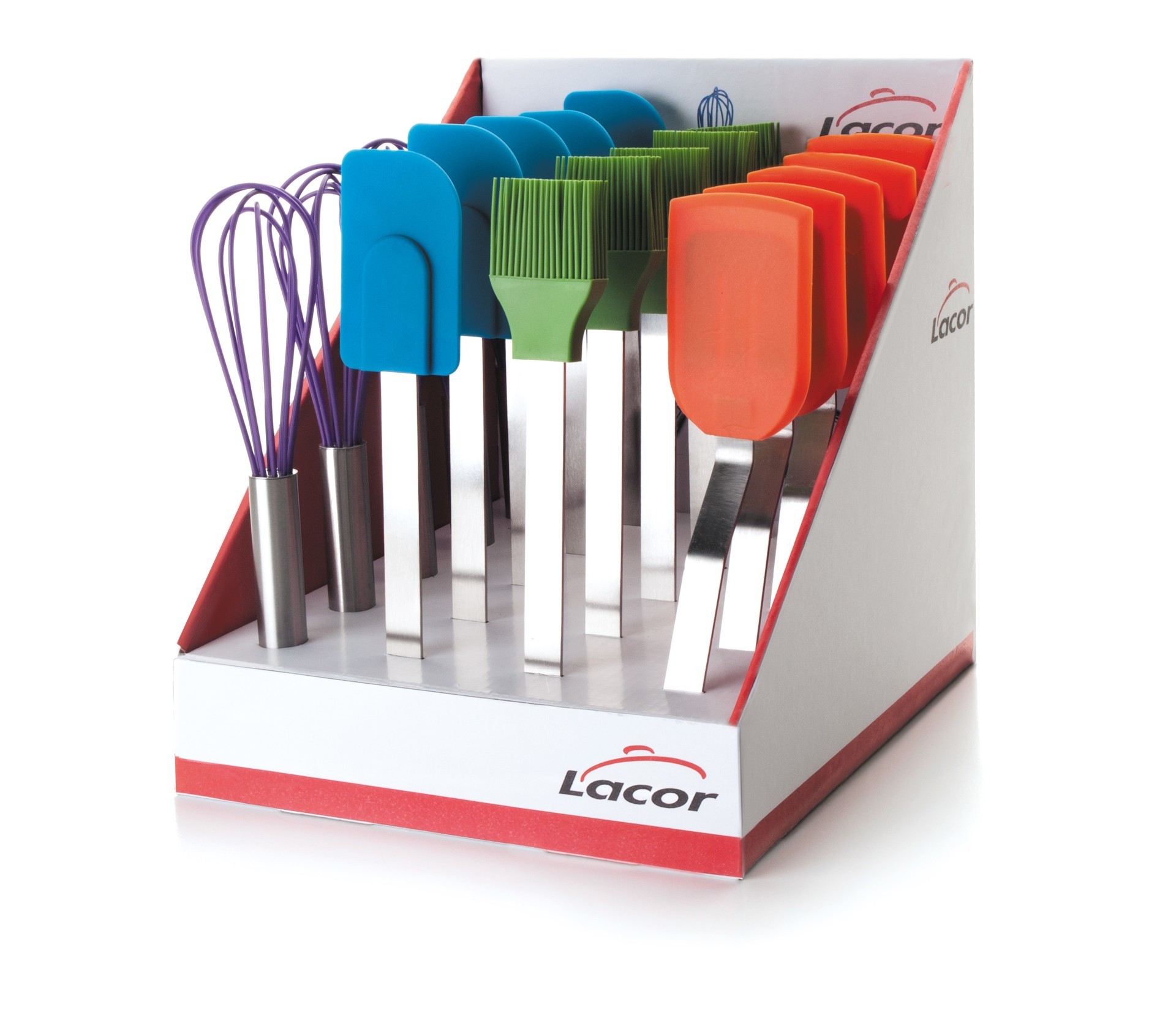 Caja display 20 pcs reposteria silicona. Lacor 64424