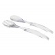Tenedor+cuchara ensalada acrilicos 30 cm. Lacor 62399