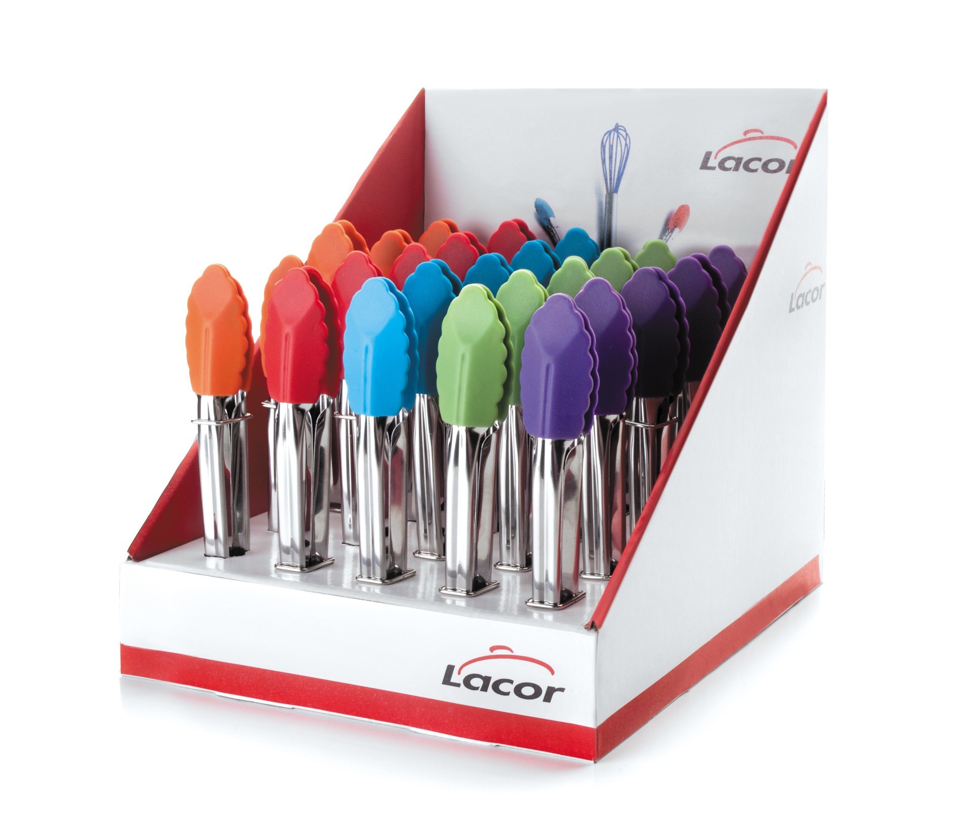 Caja display 25 pcs pinzas silicona. Lacor 64434
