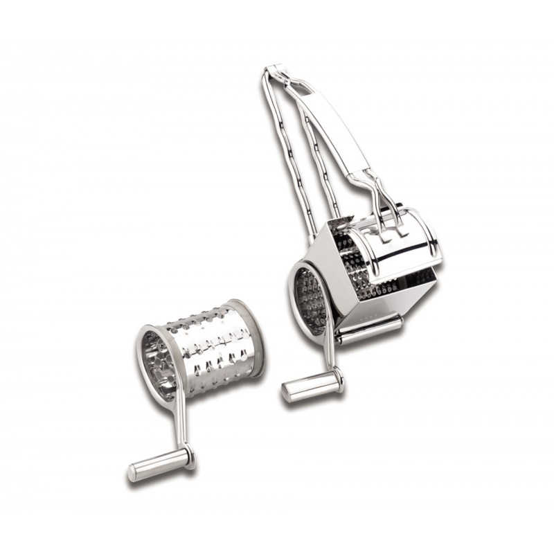 Rallador inox A manivela 2 cuchillas. Lacor 60335