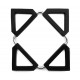 Salvamanteles silicona desplegable 16X16. Lacor 66752