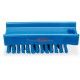Cepillo limpiauñas de poliéster azul 110x45 mm.