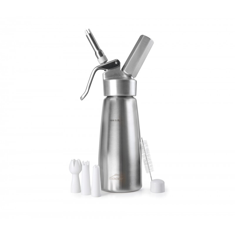 Sifón crema 05 Lts. inox+cab. aluminio. Lacor 68404