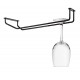 Soporte DE copas techo simple black. Lacor 62264