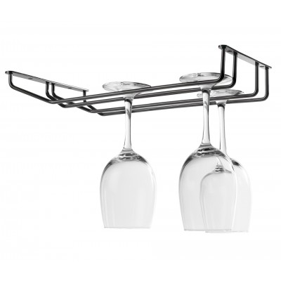 Soporte DE copas techo doble black. Lacor 62265