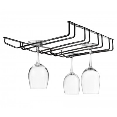 Soporte DE copas techo cuadruple black. Lacor 62266