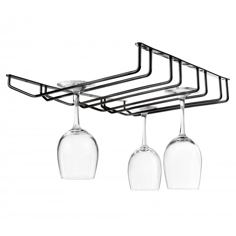 Soporte DE copas techo cuadruple black. Lacor 62266