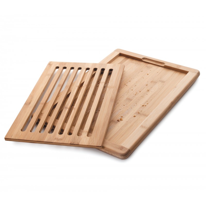 Tabla corte pan bambu 40X30X2 cm. Lacor 60487