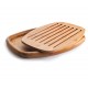 Tabla corte pan oval bambu 40X27X3 cm. Lacor 60491