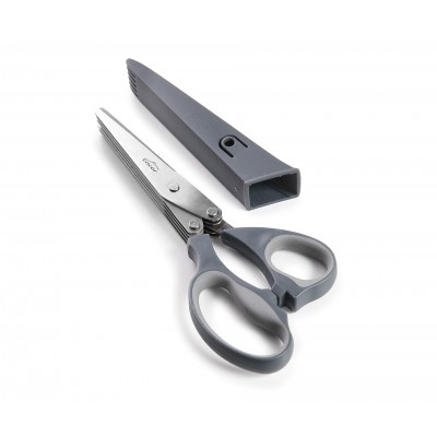 Tijeras 5 cortes+peine limpieza. Lacor 60022