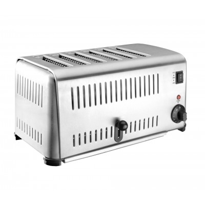 Tostadora buffet inox 6 ranuras 2500 W. Lacor 69296