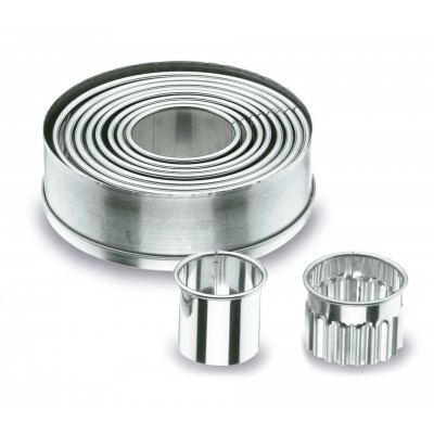 Caja 9 cortapastas redondo lisos