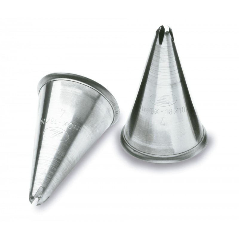 Pack 6 boquilla rosa 8 M. M. inox 1810. Lacor 68948