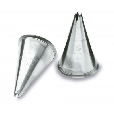Pack 6 boquilla rosa 15 M. M. inox 1810. Lacor 68985